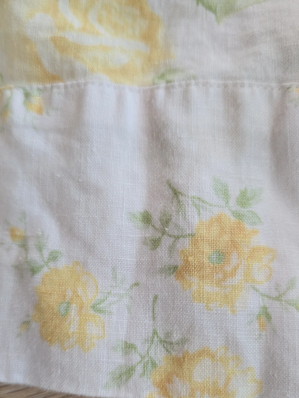 Baby GAP Linen Dress 12-18 Mo. Yellow Floral